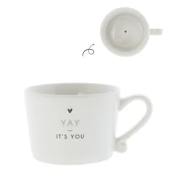 Tasse "YAY it's you" klein schwarz - Bastion Collections