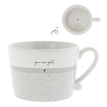 Tasse "You are gold" grand beige - Bastion Collections - Photo de l'article 1