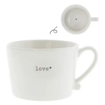 Cup "love" large black - Bastion Collections - Article Picture 1