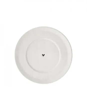 Saucer "heart" black - Bastion Collections