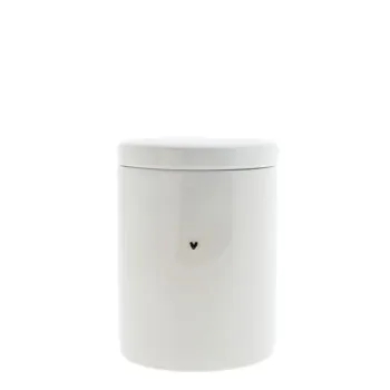 Storage tin "heart" black - Bastion Collections