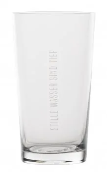 Wasserglas "STILLE WASSER" 150ml - räder design