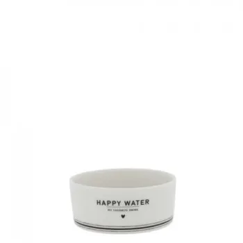 Écuelle à eau chat "HAPPY WATER" noir - Bastion Collections
