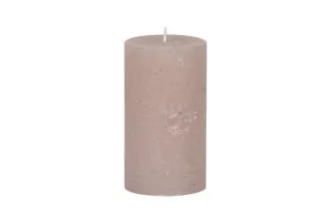 Cylinder candle 12x6.6cm cotton candy - Weizenkorn - Article Picture 1