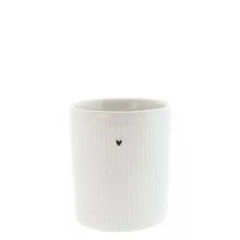 Mug "heart" black relief - Bastion Collections