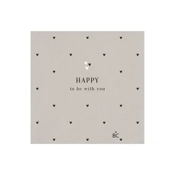 Napkin "Happy to be with You" Cocktail - Bastion Collections - Article Picture 1