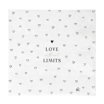 Serviette "Love Without Limits" Lunch - Bastion Collections - Photo de l'article 1