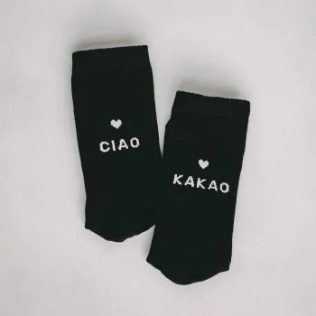 Socken "CIAO KAKAO" schwarz 35-38 - Eulenschnitt Artikelbild 2