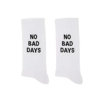 Socken "NO BAD DAYS" weiss 35-38 - Eulenschnitt Artikelbild 2