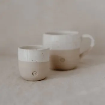 Stoneware Espresso mug Smiley - handmade - Eulenschnitt - Article Picture 6