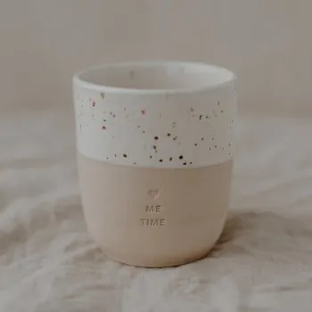 Stoneware mug "ME TIME" – handmade - Eulenschnitt