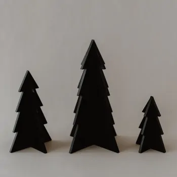 Fir trees wood black set of 3 - Eulenschnitt - Article Picture 3