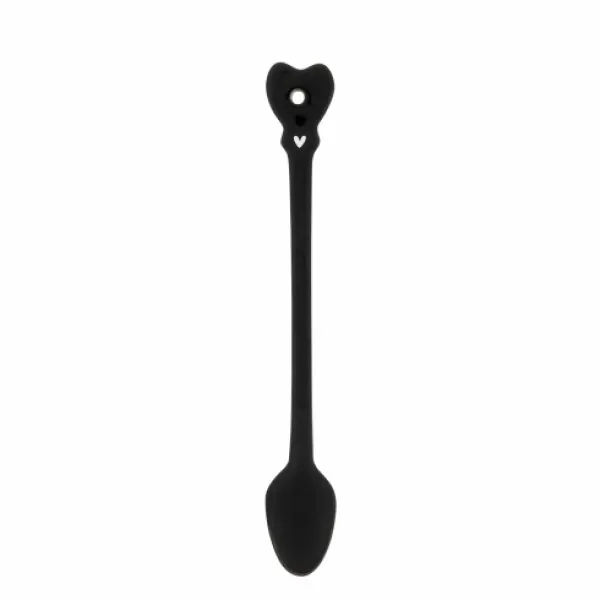 Latte macchiato Spoons "heart" black - Bastion Collections - Article Picture 1