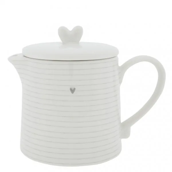 Teapot "stripes" gray - Bastion Collections - Article Picture 1