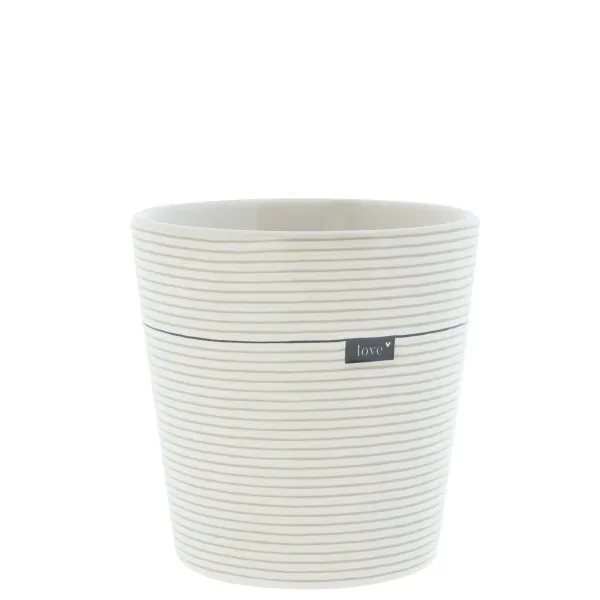 Mug "Love and stripes" beige - Bastion Collections - Article Picture 1