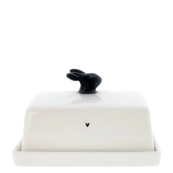 Butter dish bunny black - Bastion Collections - Article Picture 1