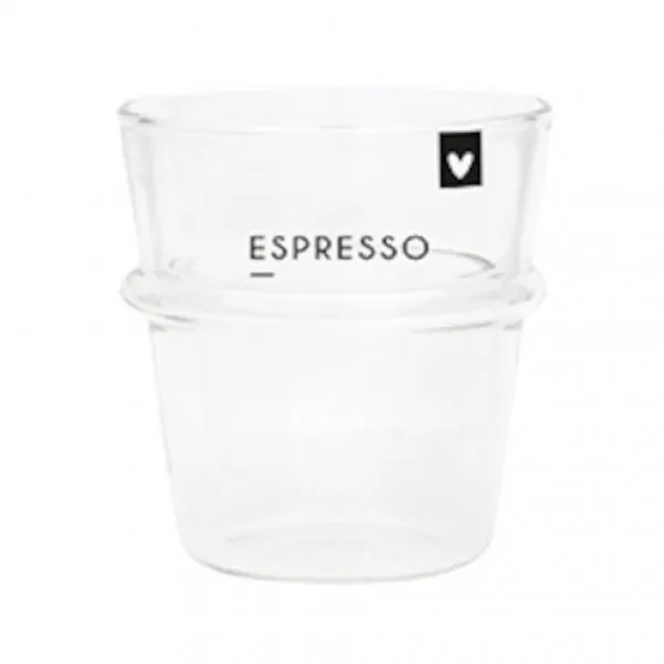 Bicchiere da espresso "ESPRESSO" nero - Bastion Collections - Immagine dell'oggetto 1