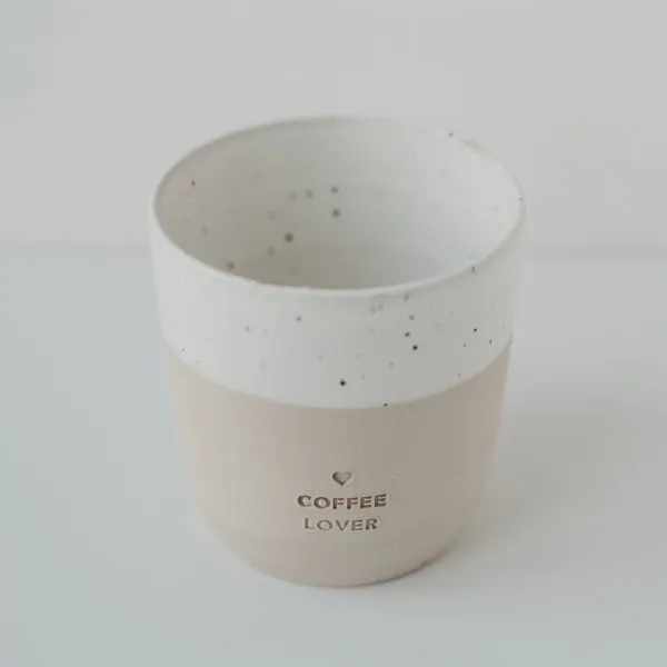 Boccale di terracotta "COFFEE LOVER" – fatto a mano - Eulenschnitt - Immagine dell'oggetto 3