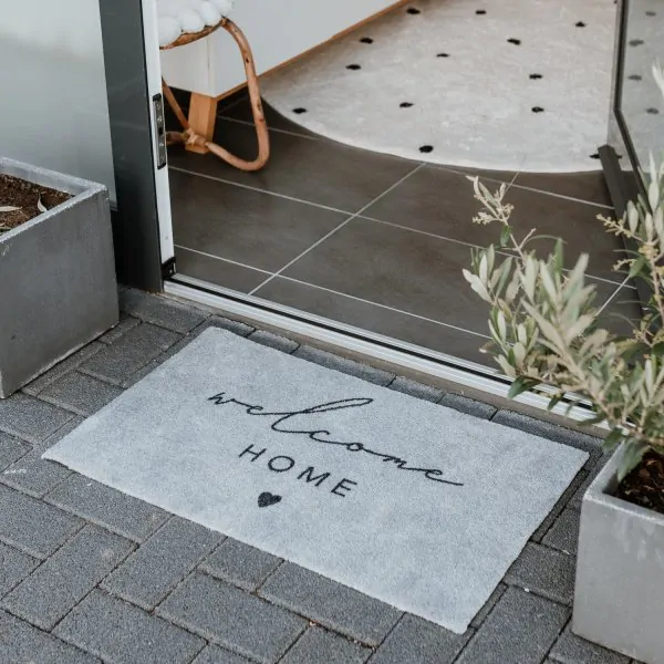 Doormat "Welcome Home" grey 75x45cm - Washable - Eulenschnitt - Article Picture 3