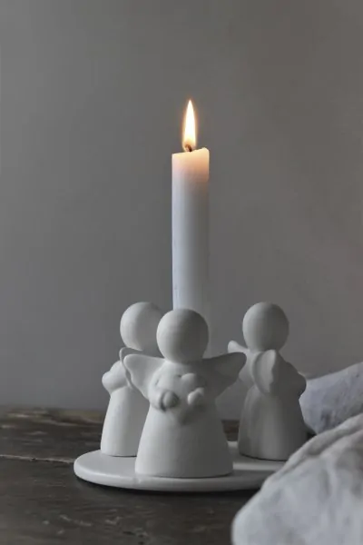 Candlestick Guardian angel Trio - Majas Cottage - Article Picture 1