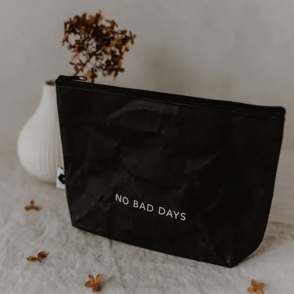 Porta cosmetici "No bad days" nero - Eulenschnitt - Immagine dell'oggetto 3
