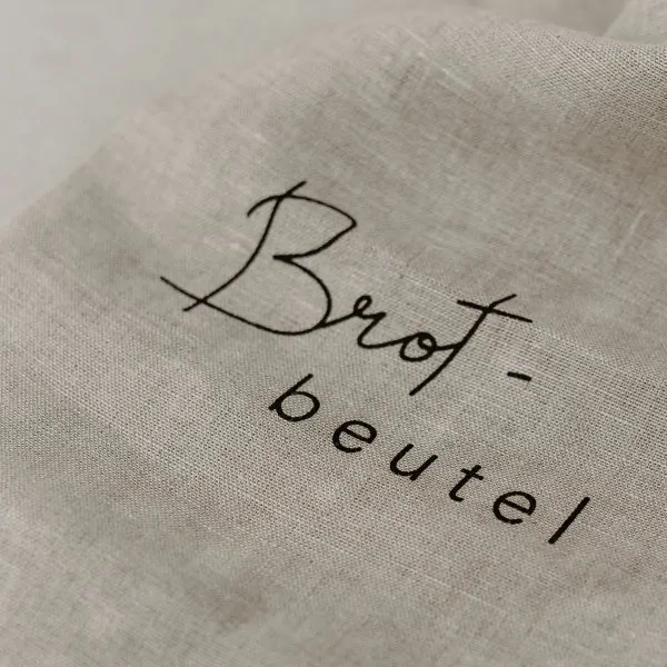 Canvas bag with writing "Brotbeutel" black - Eulenschnitt - Article Picture 4