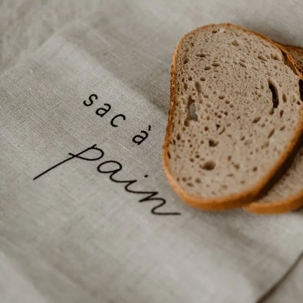 Leinenbeutel mit Schriftzug "sac à pain" - Eulenschnitt Artikelbild 5