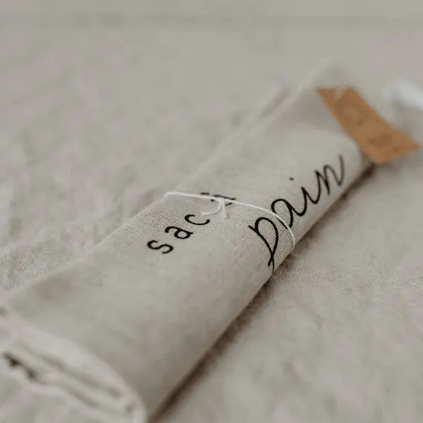 Pochette en lin avec écriture "sac à pain" - Eulenschnitt - Photo de l'article 8