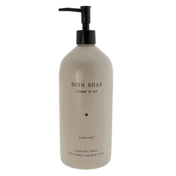 Distributeur de savon "DISH SOAP" beige mat 1l - Bastion Collections - Photo de l'article 1