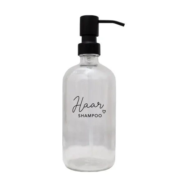 Distributeur de savon "Haarshampoo" 500ml transparent - Eulenschnitt - Photo de l'article 2