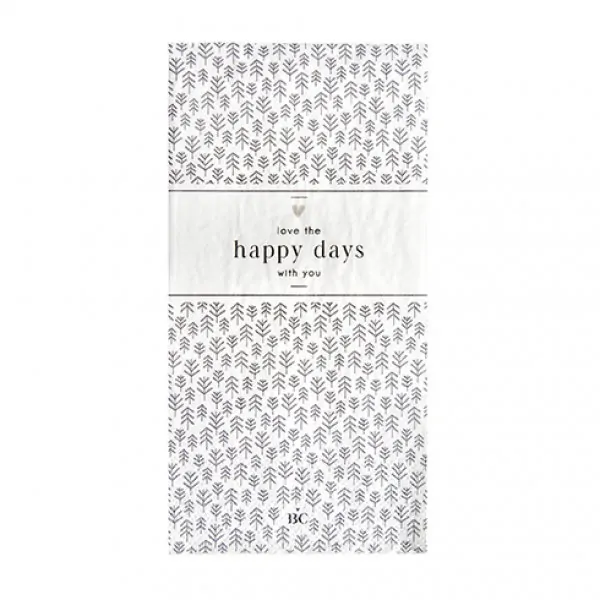 Serviette "Love the happy days with you" Buffet - Bastion Collections Artikelbild 1