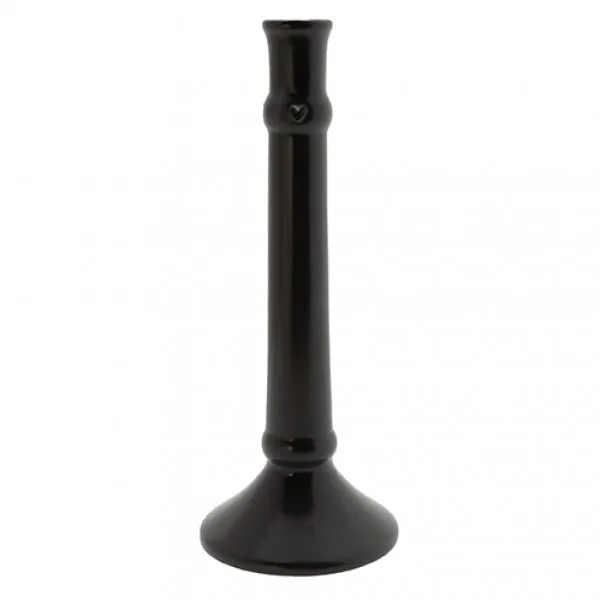Candlestick "heart" matt black big - Bastion Collections - Article Picture 1