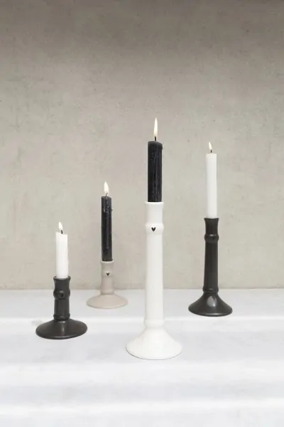 Candlestick "heart" matt black small - Bastion Collections - Article Picture 2