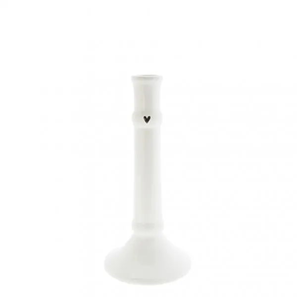 Candlestick "heart" white medium - Bastion Collections - Article Picture 1