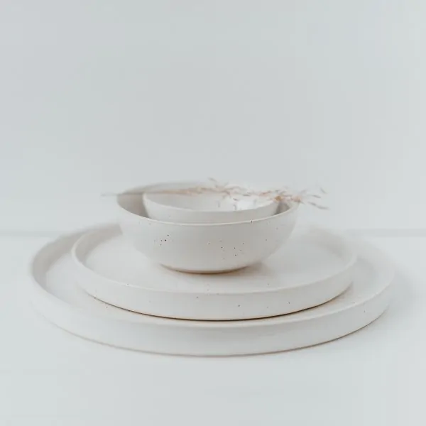 Stoneware dessert plate/breakfast plate "Calma" - Eulenschnitt