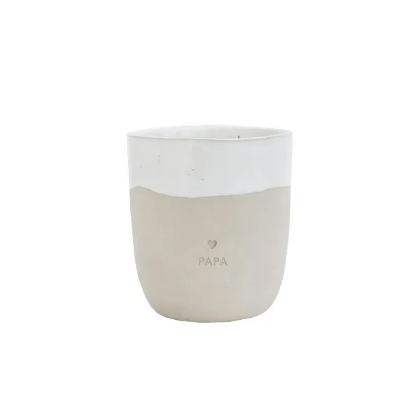 Stoneware mug "PAPA" – handmade - Eulenschnitt - Article Picture 2