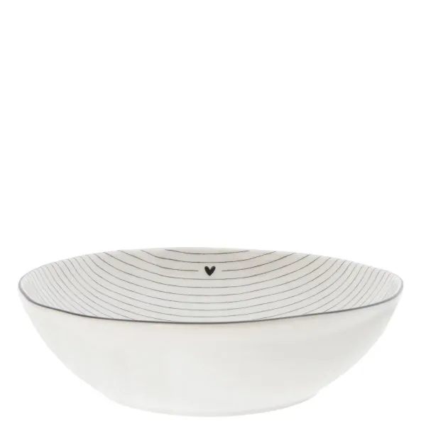 Soup plate "stripes" black - Bastion Collections - Article Picture 1