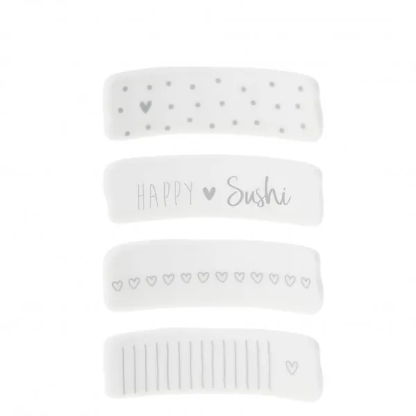 Porta bacchette per sushi "HAPPY Sushi" grigio - Bastion Collections - Immagine dell'oggetto 2
