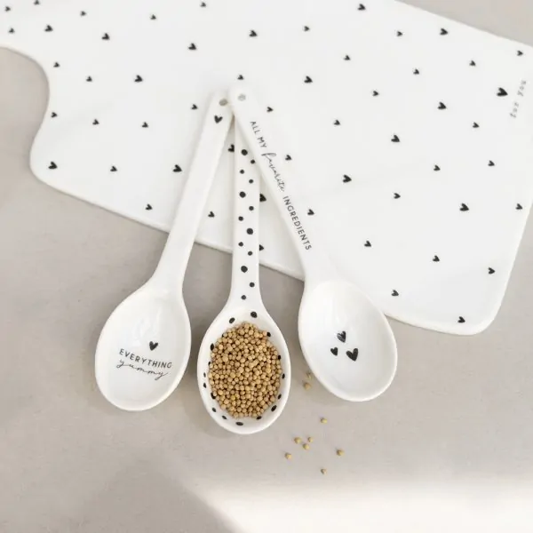 Tapas spoon "All my favorite ingredients" 16cm black - Bastion Collections - Article Picture 2
