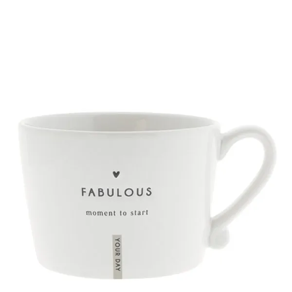 Cup "Fabulous moment to start your day" big black - Bastion Collections - Article Picture 1