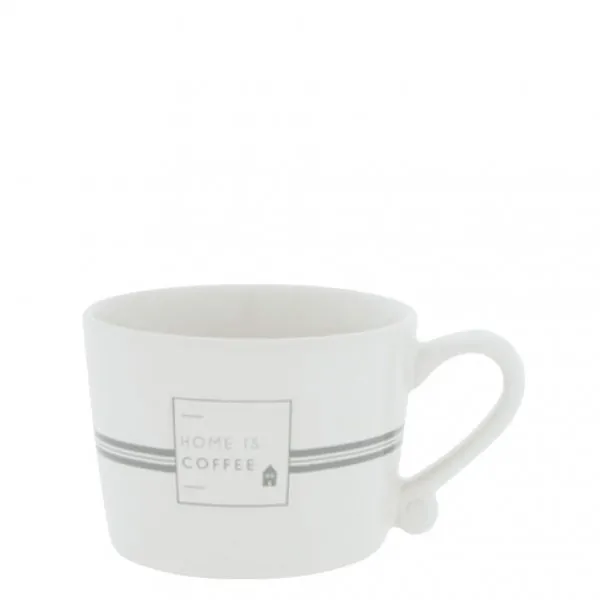 Cup "HOME IS COFFEE" small gray - Bastion Collections - Article Picture 1