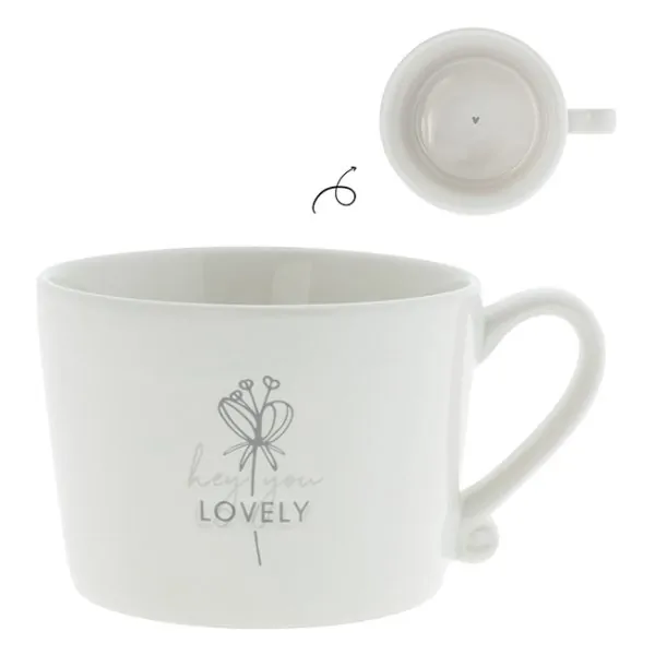 Cup "Hey You Lovely" large gray - Bastion Collections - Article Picture 1