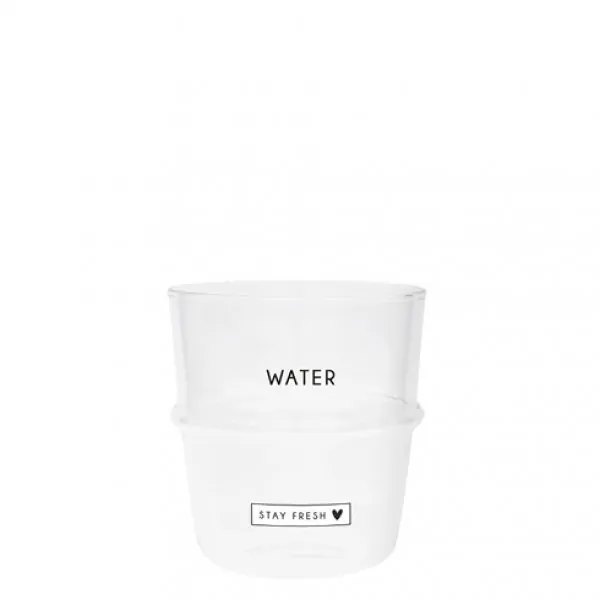 Wasserglas "WATER - STAY FRESH" - Bastion Collections Artikelbild 1