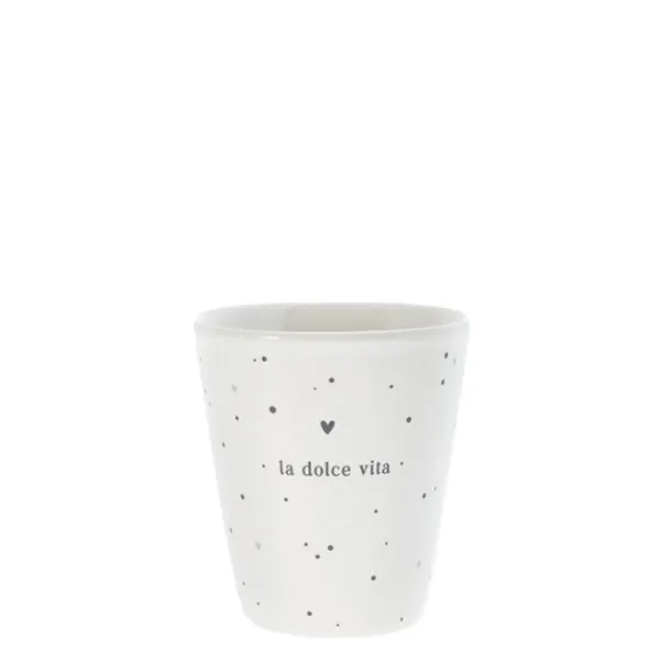 Espresso mug "La Dolce Vita" black - Bastion Collections - Article Picture 1