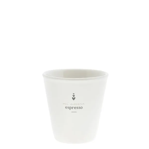 Espresso mug "Mi Amore Espresso" black - Bastion Collections - Article Picture 1