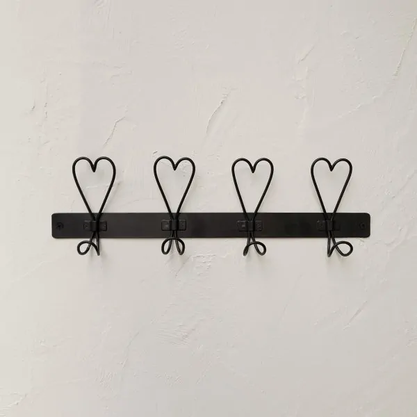 Hook bar "heart" black - Bastion Collections - Article Picture 2