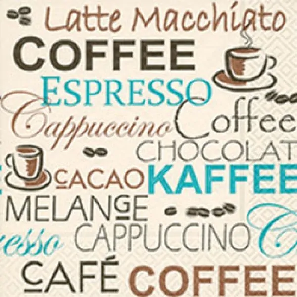 Serviette Coffee variations