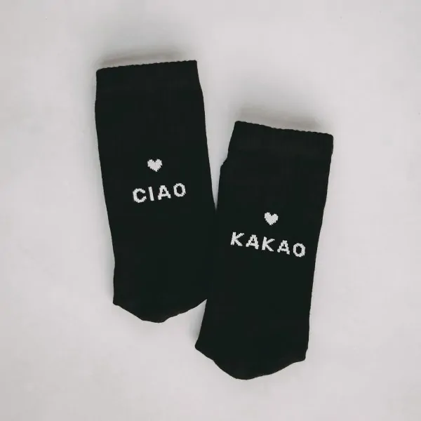Socken "CIAO KAKAO" schwarz 39-42 - Eulenschnitt Artikelbild 2