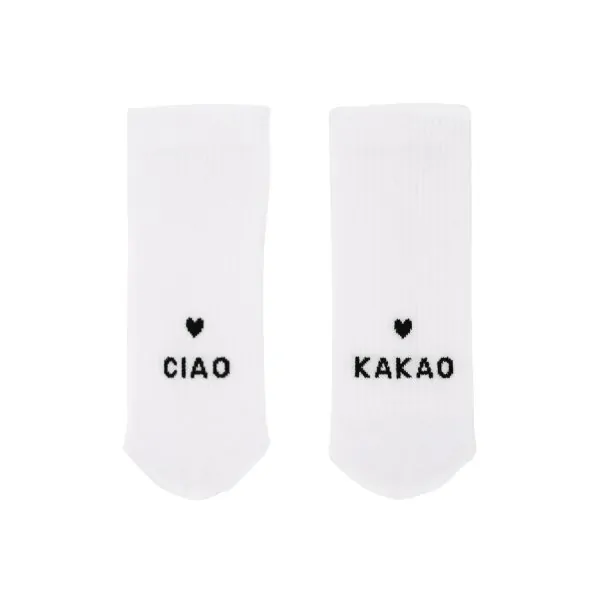 Socken "CIAO KAKAO" weiss 35-38 - Eulenschnitt Artikelbild 2