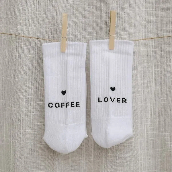 Socken "COFFEE LOVER" weiss 35-38 - Eulenschnitt Artikelbild 4